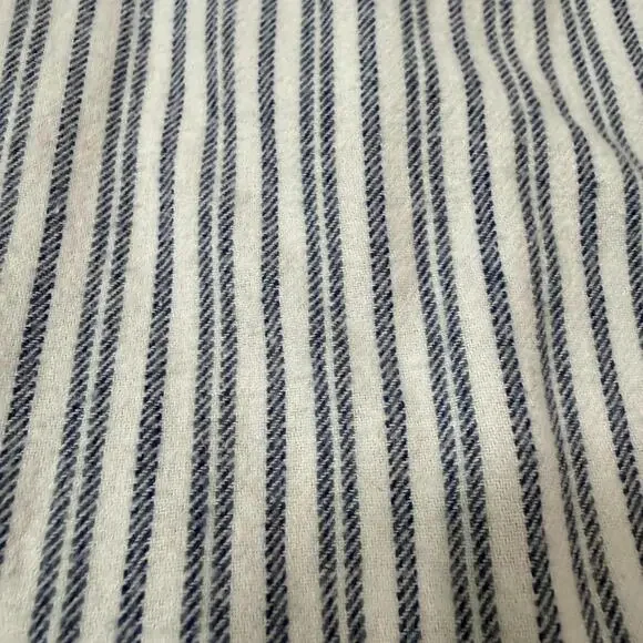 Lee Valley Ireland Grandfather Shirt Mens XL Blue Striped The Orig Flannel - Picture 6 of 6